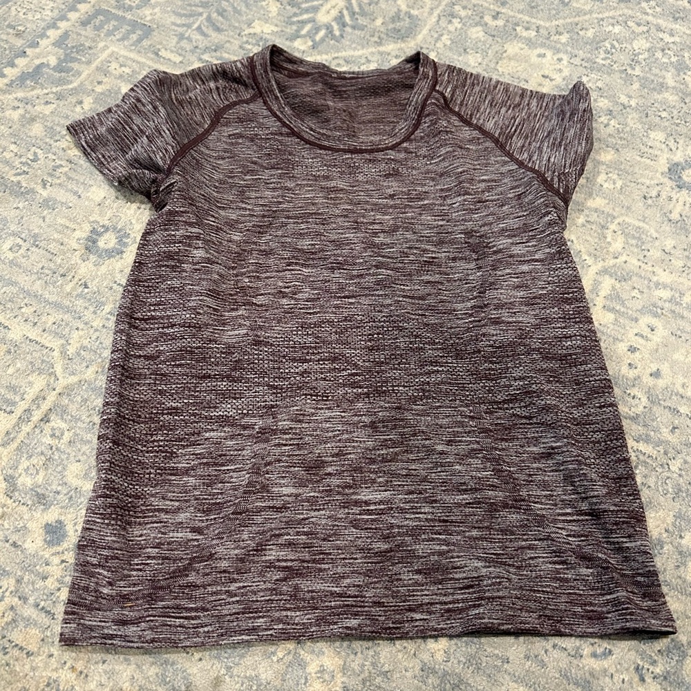 Lululemon Swiftly Tee Top  Maroon Purple 6